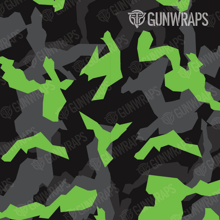 Pistol Slide Erratic Metro Green Camo Gun Skin Pattern