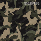 AR 15 Erratic Militant Green Camo Gun Skin Pattern