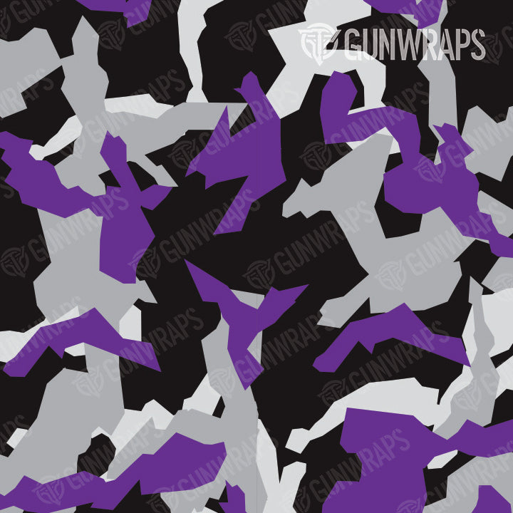 AR 15 Erratic Purple Tiger Camo Gun Skin Pattern