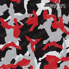 AR 15 Mag & Mag Well Erratic Red Tiger Camo Gun Skin Pattern