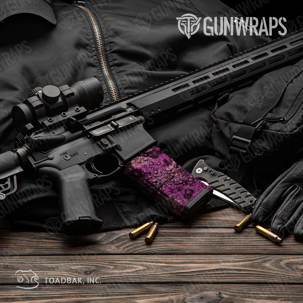 AR 15 Mag Toadaflage Grape Jelly Camo Gun Skin Vinyl Wrap