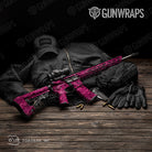 AR 15 Toadaflage Magenta Camo Gun Skin Vinyl Wrap