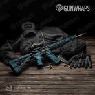 AR 15 Toadaflage River Camo Gun Skin Vinyl Wrap