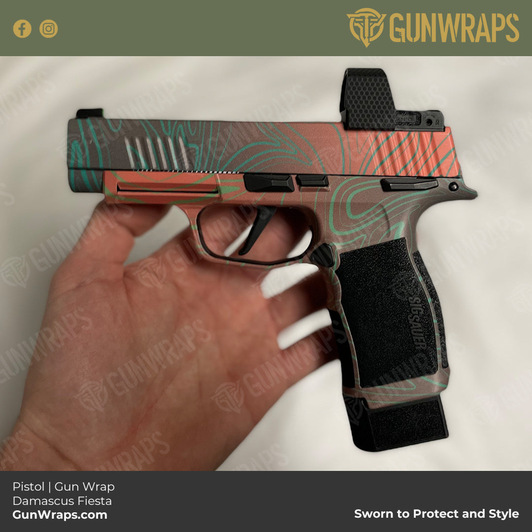 damascus pistol wrap