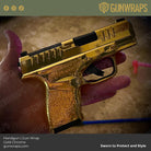 pistol gold chrome gun skin