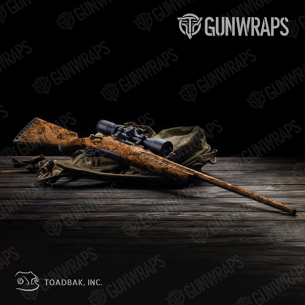 Rifle Toadaflage Orange Camo Gun Skin Vinyl Wrap