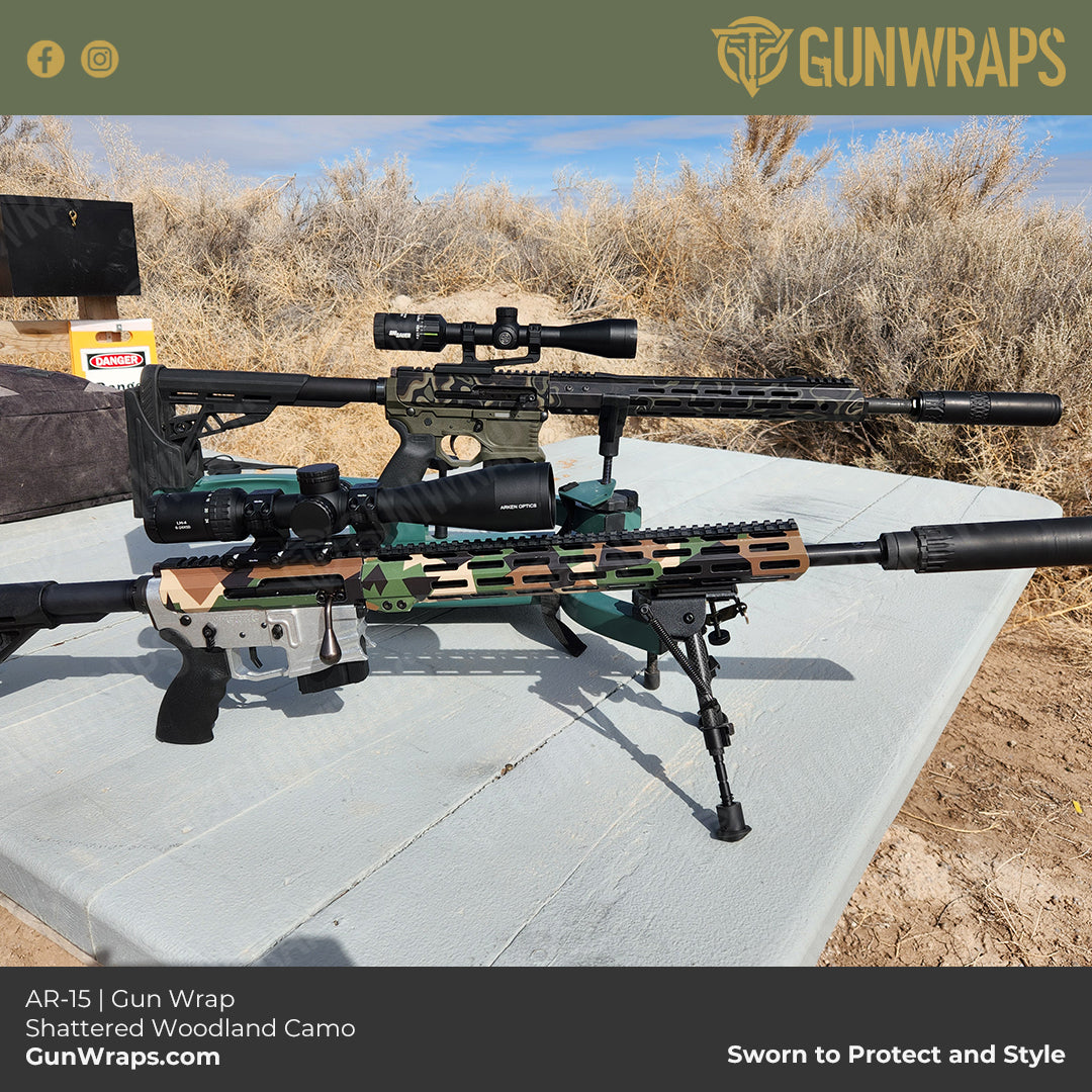 AR-15 Woodland camo