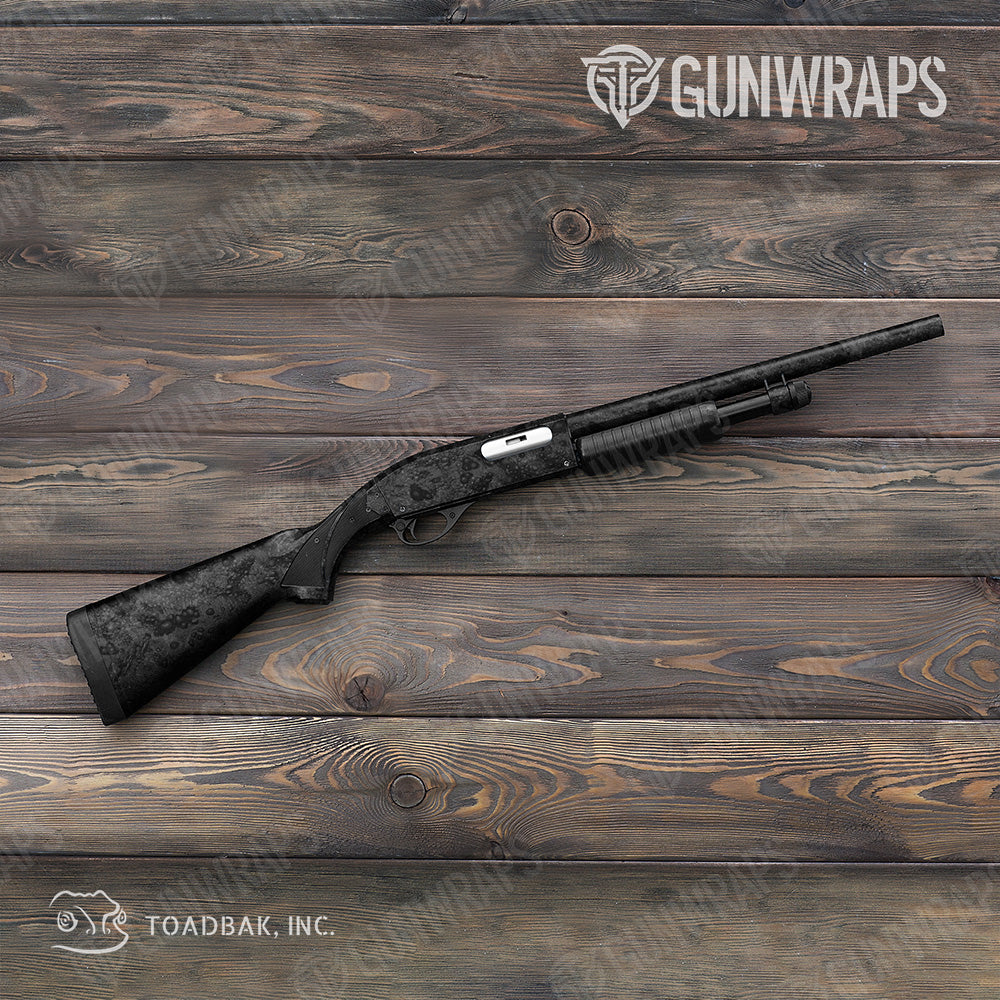 Shotgun Toadaflage Black Camo Gun Skin Vinyl Wrap