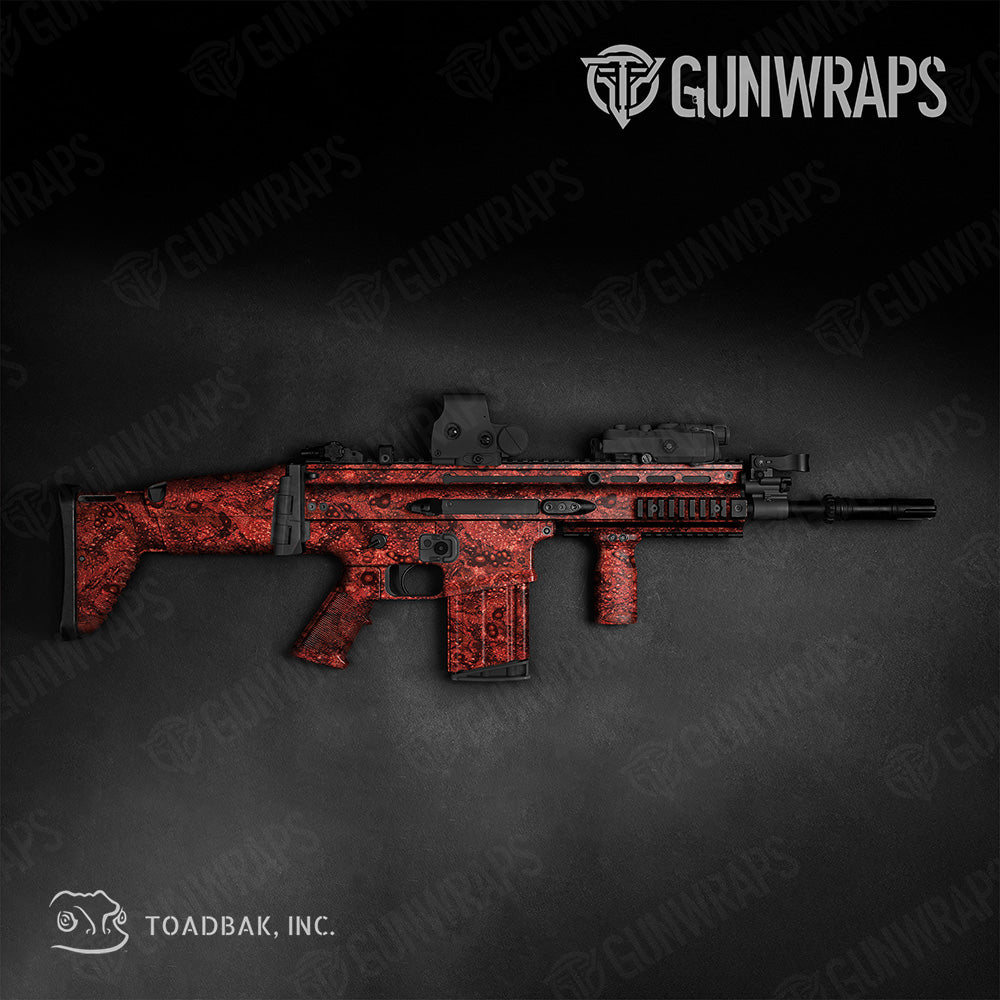 Tactical Toadaflage Red Camo Gun Skin Vinyl Wrap