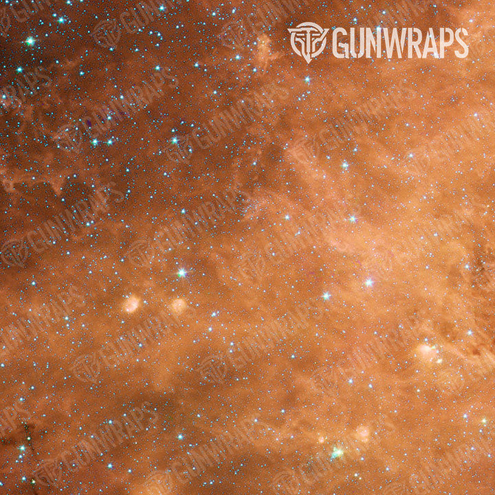 AR 15 Galaxy Orange Nebula Gun Skin Pattern