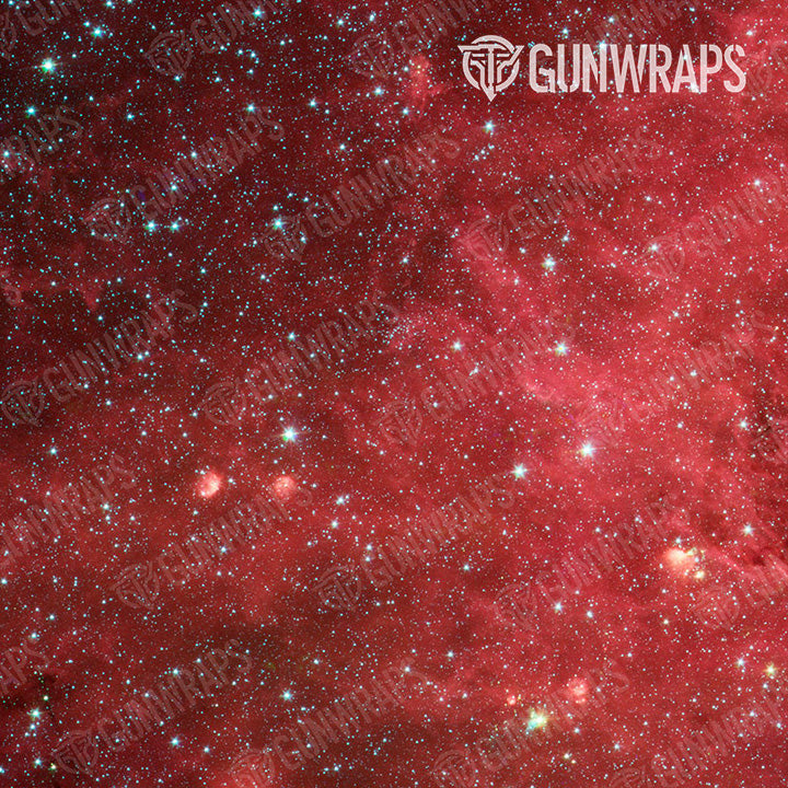 AR 15 Galaxy Red Nebula Gun Skin Pattern