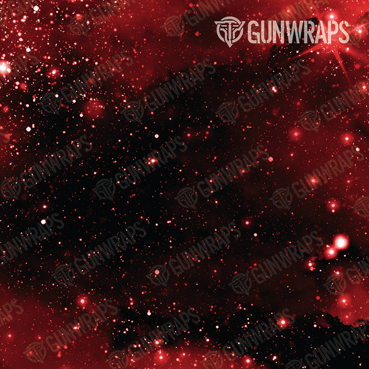 AR 15 Galaxy Red Gun Skin Pattern