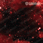 AR 15 Mag Well Galaxy Red Gun Skin Pattern