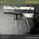 handgun snow camo gun skin