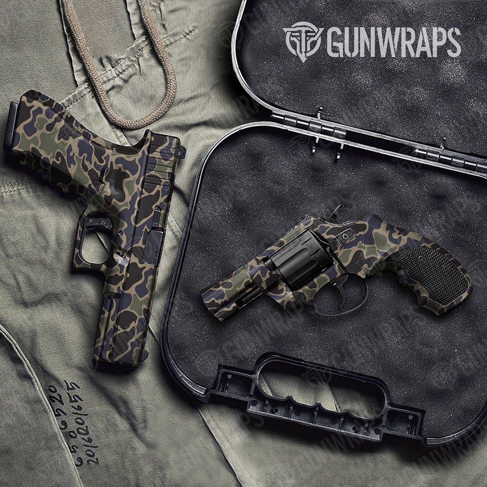 Old School Duck Militant Blue Gun Skin Vinyl Wrap
