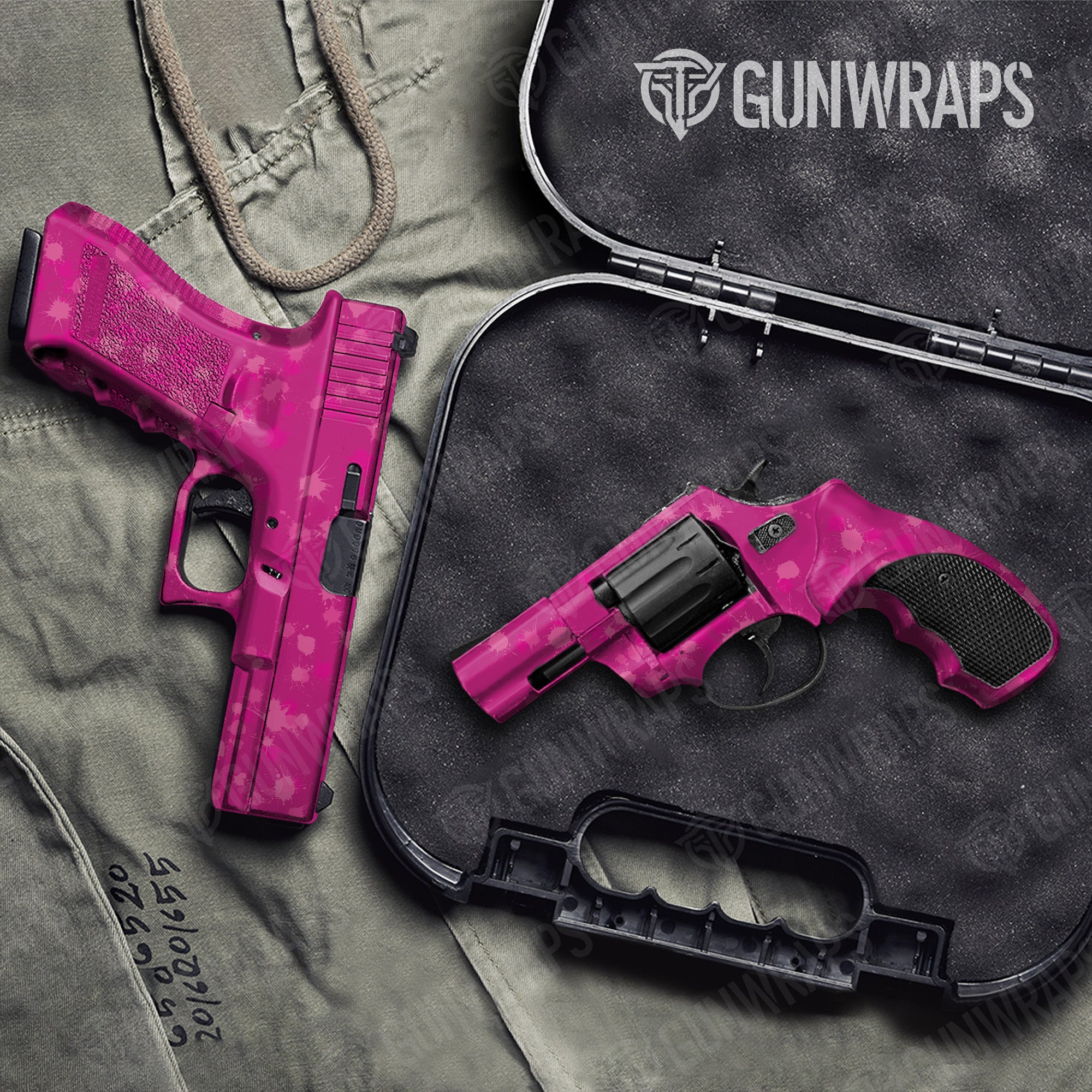 Pistol & Revolver Paintball Elite Magenta Gun Skin Vinyl Wrap