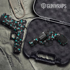 Pistol & Revolver Paintball Tiffany Blue Tiger Gun Skin Vinyl Wrap