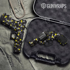 Pistol & Revolver Paintball Yellow Tiger Gun Skin Vinyl Wrap