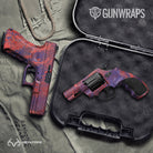 Pistol & Revolver Realtree WAV3 Red Blue Camo Gun Skin Vinyl Wrap