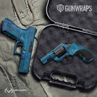 Pistol & Revolver Realtree WAV3 Standard Blue Camo Gun Skin Vinyl Wrap