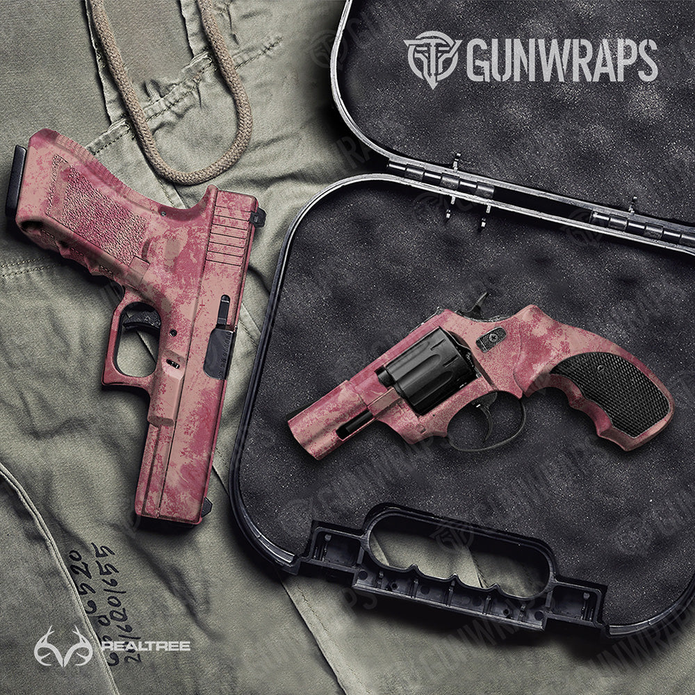 Pistol & Revolver Realtree XTREME Coral Camo Gun Skin Vinyl Wrap