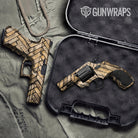 Woodgrain Amsterdam Gun Skin Vinyl Wrap