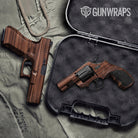 Woodgrain Berlin Gun Skin Vinyl Wrap