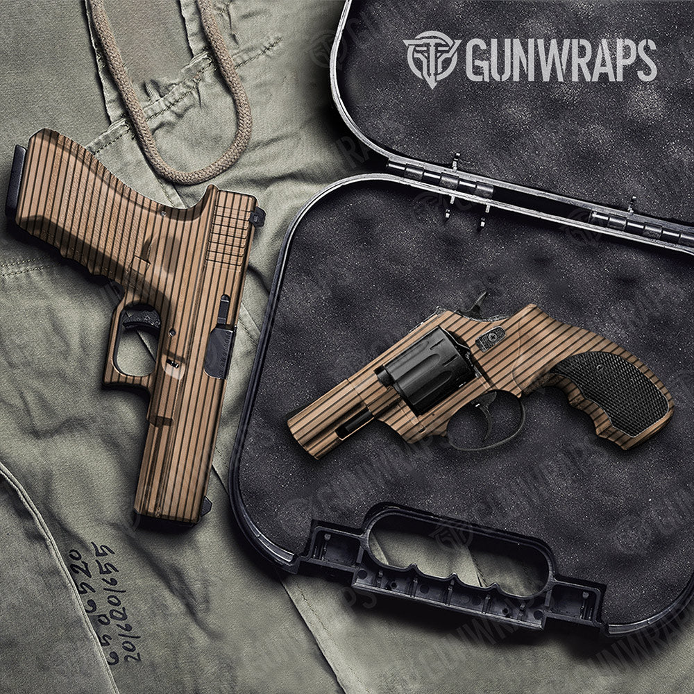 Woodgrain Tokyo Gun Skin Vinyl Wrap