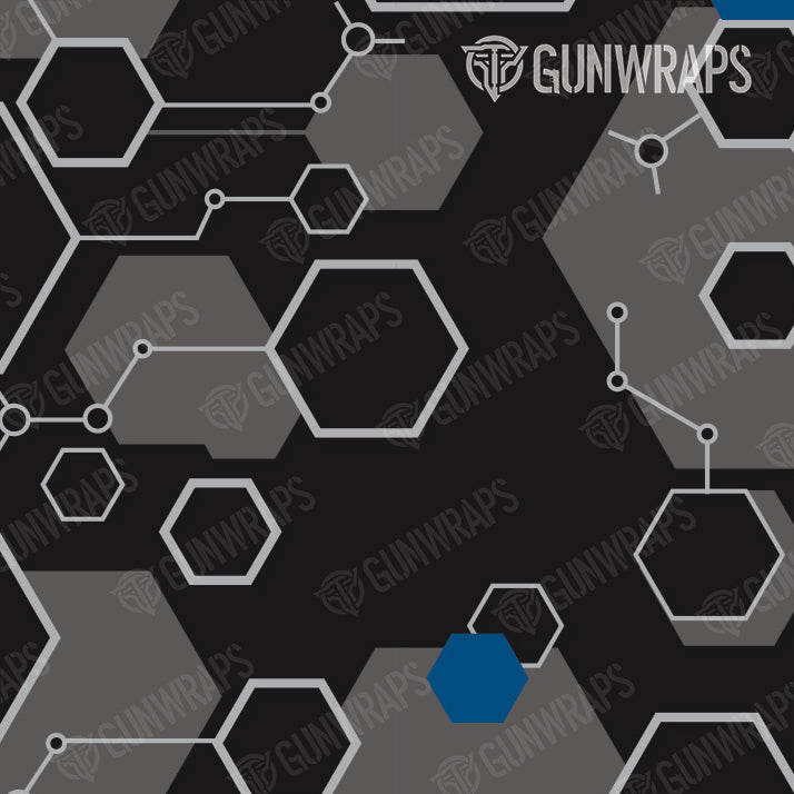 Scope Hex DNA Blue Gear Skin Pattern