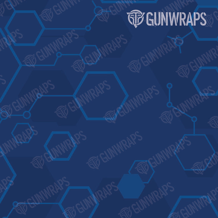 Scope Hex DNA Elite Blue Gear Skin Pattern