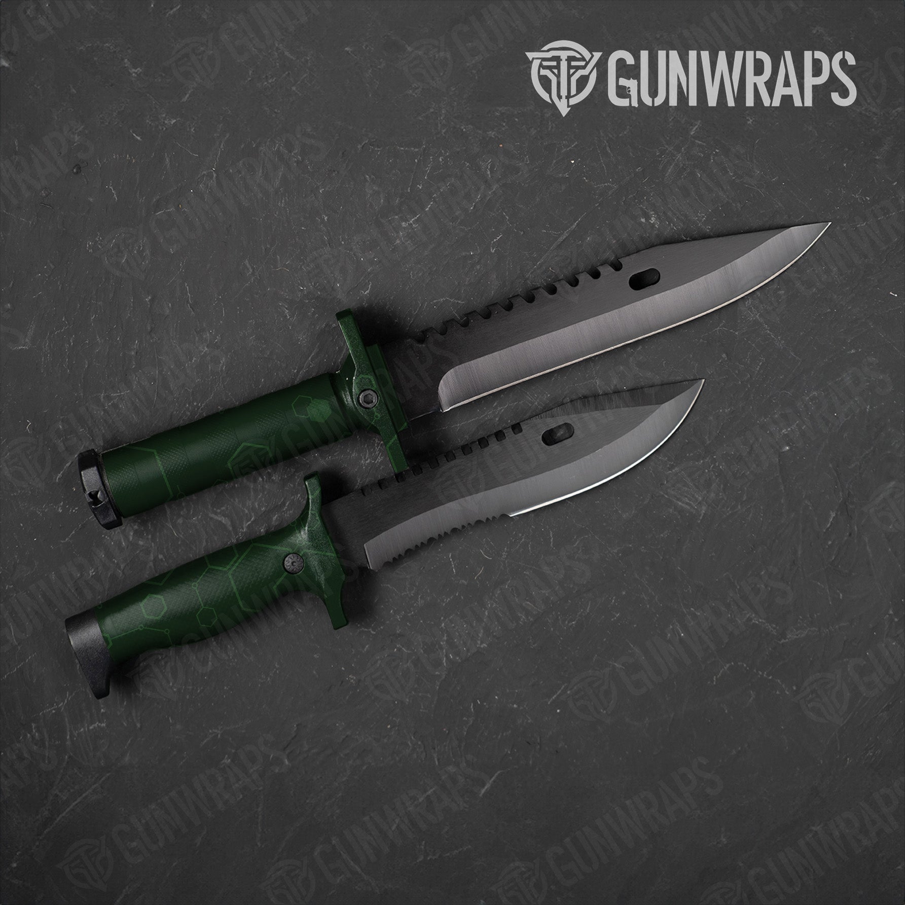 Hex DNA Elite Green Knife Gear Skin Vinyl Wrap