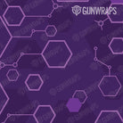 AR 15 Mag & Mag Well Hex DNA Elite Purple Gun Skin Pattern