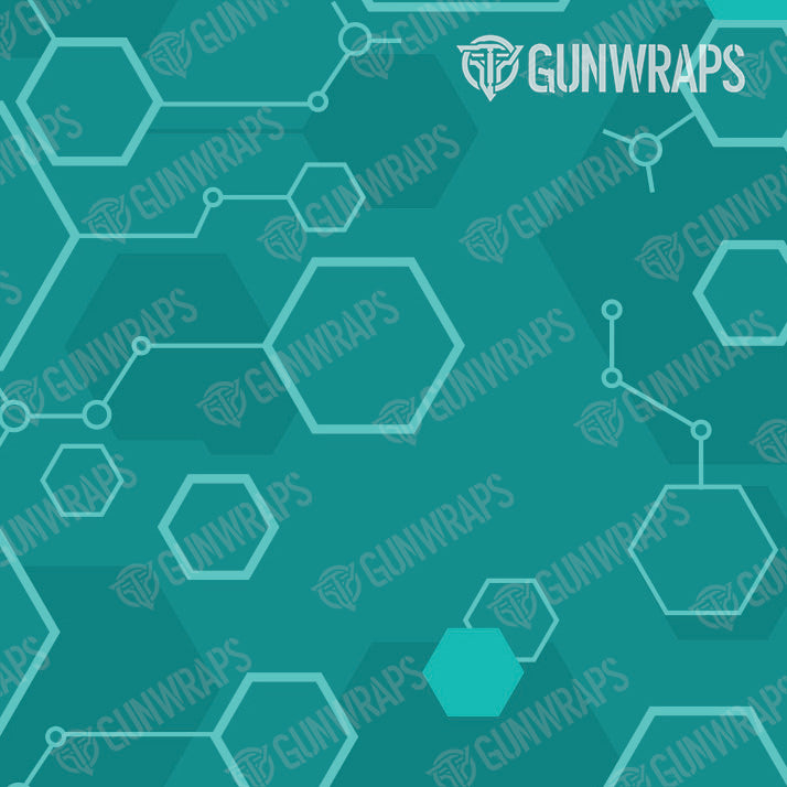 AR 15 Hex DNA Elite Tiffany Blue Gun Skin Pattern