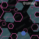 Pistol & Revolver Hex DNA Magenta Frost Gun Skin Pattern