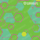 AR 15 Hex DNA Magenta Lime Gun Skin Pattern