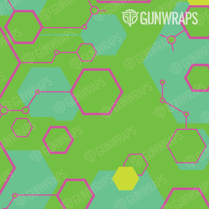 Scope Hex DNA Magenta Lime Gear Skin Pattern