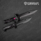 Hex DNA Magenta Knife Gear Skin Vinyl Wrap