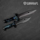 Hex DNA Midnight Frost Knife Gear Skin Vinyl Wrap