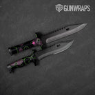 Hex DNA Neon Night Knife Gear Skin Vinyl Wrap