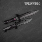 Hex DNA Pink Knife Gear Skin Vinyl Wrap