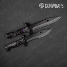 Hex DNA Purple Knife Gear Skin Vinyl Wrap