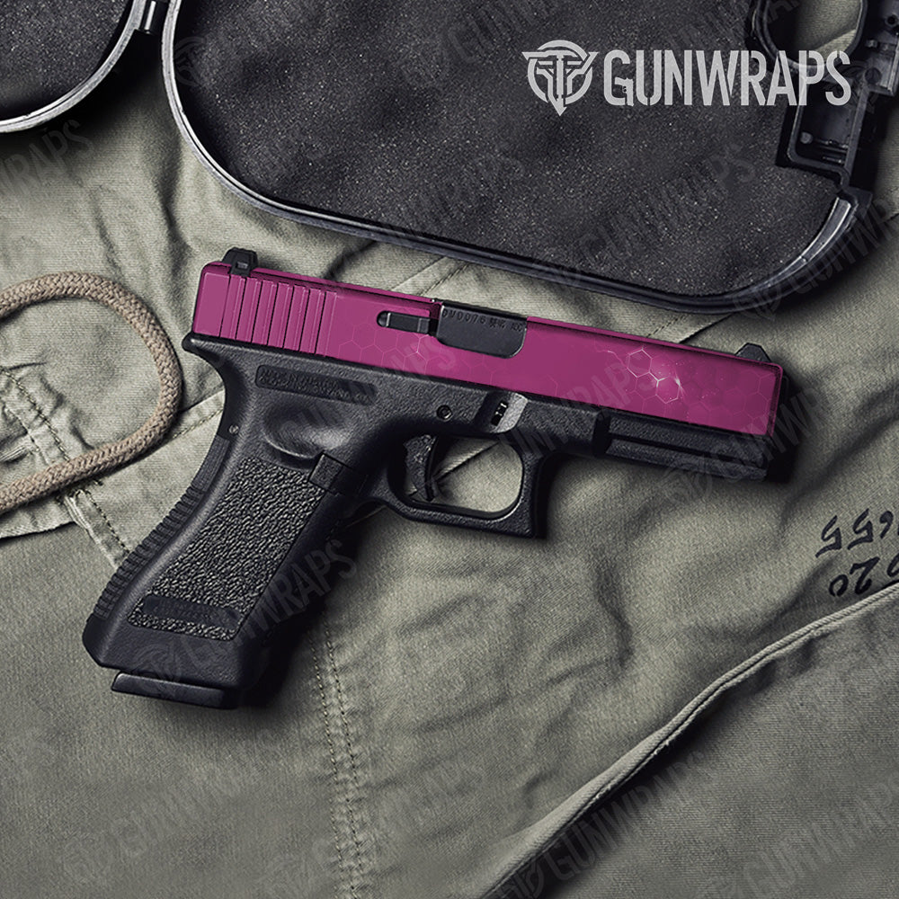 Pistol Slide Hex Electric Magenta Pattern