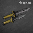 Knife Hex Electric Yellow Pattern