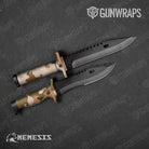 Knife Large Nemesis Desert Scorpion Gear Skin Vinyl Wrap