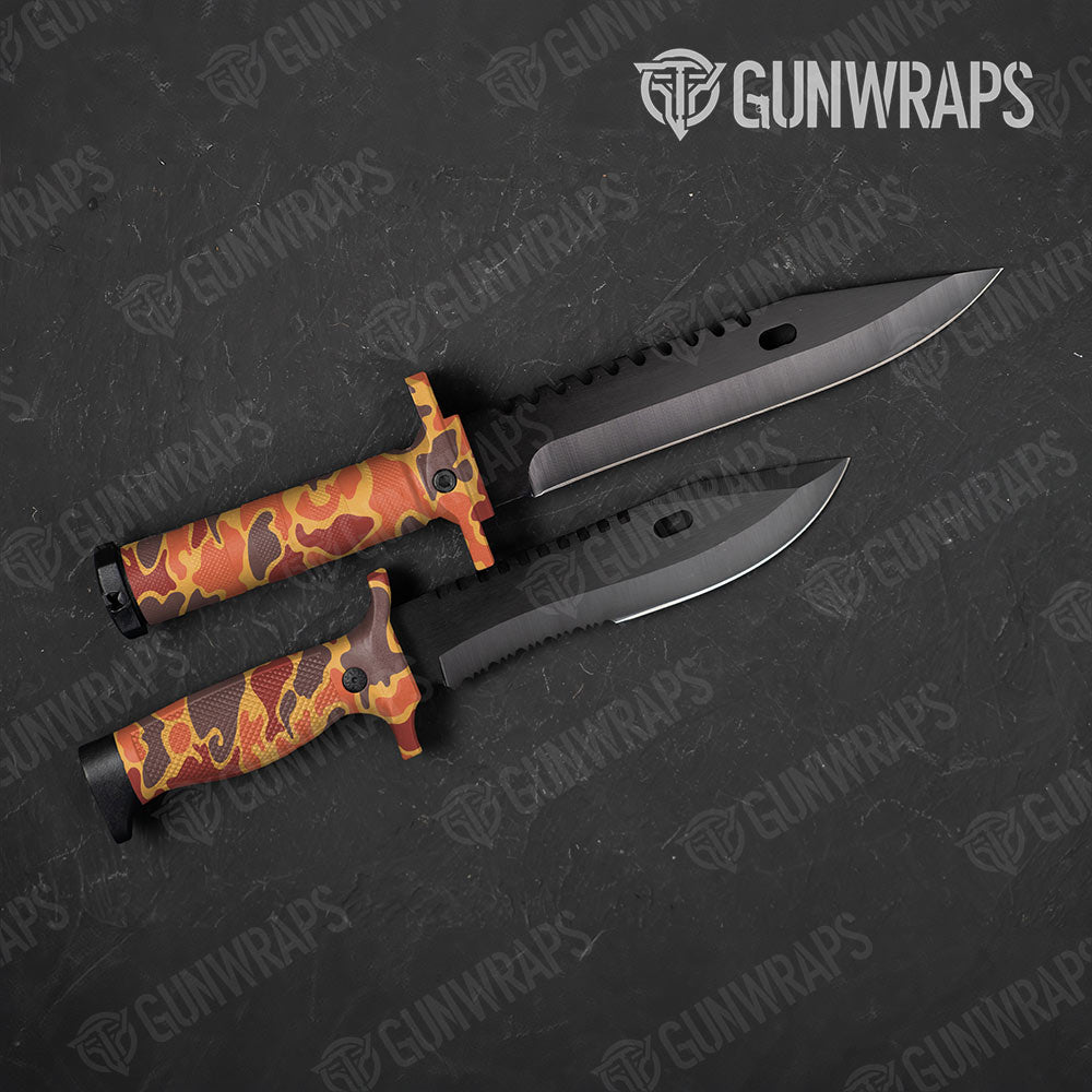 Old School Duck Autumn Gun Skin Vinyl Wrap