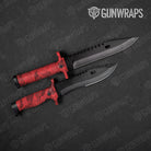 Old School Duck Elite Red Gun Skin Vinyl Wrap