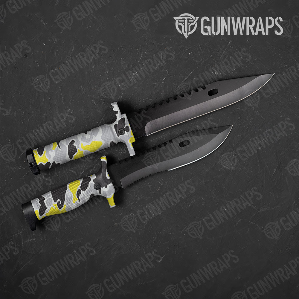 Old School Duck Yellow Tiger Gun Skin Vinyl Wrap