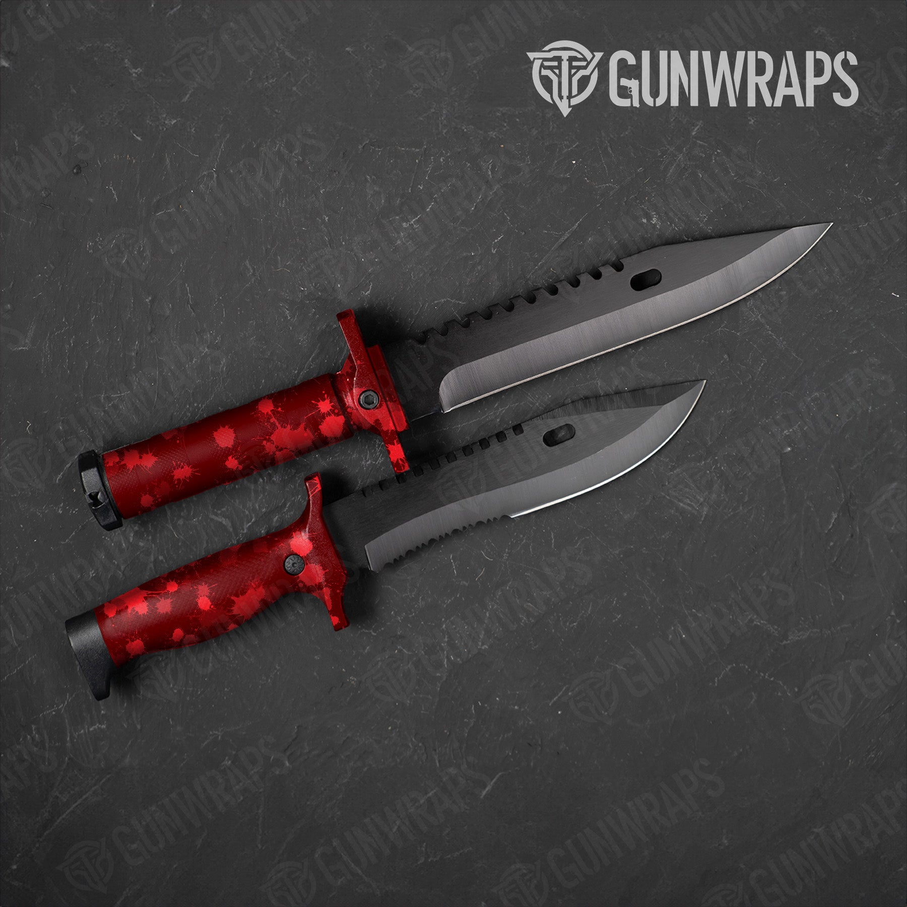 Knife Paintball Elite Red Gear Skin Vinyl Wrap