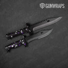 Knife Paintball Purple Tiger Gear Skin Vinyl Wrap