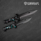 Knife Paintball Tiffany Blue Tiger Gear Skin Vinyl Wrap